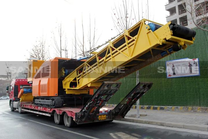 顛覆傳統(tǒng)裝車方式，山美履帶式取料機(jī)助您實(shí)現(xiàn)降本增效、節(jié)能減排！